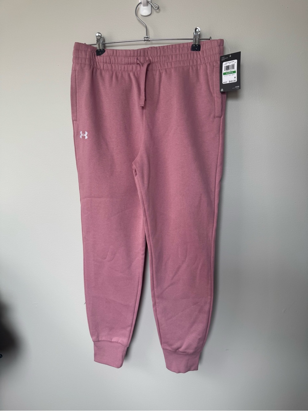 Under Armour Mauve Pink Girls' Fleece Joggers
